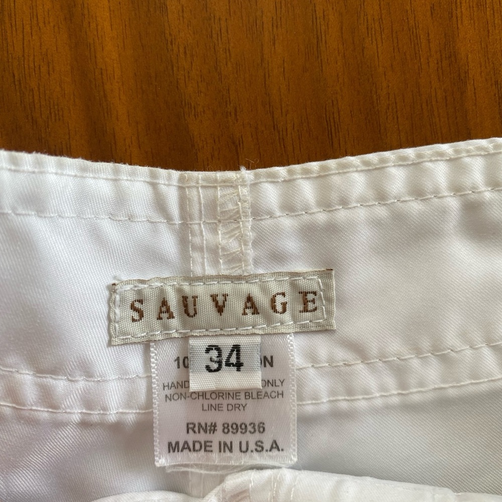 Sauvage White Swim Shorts